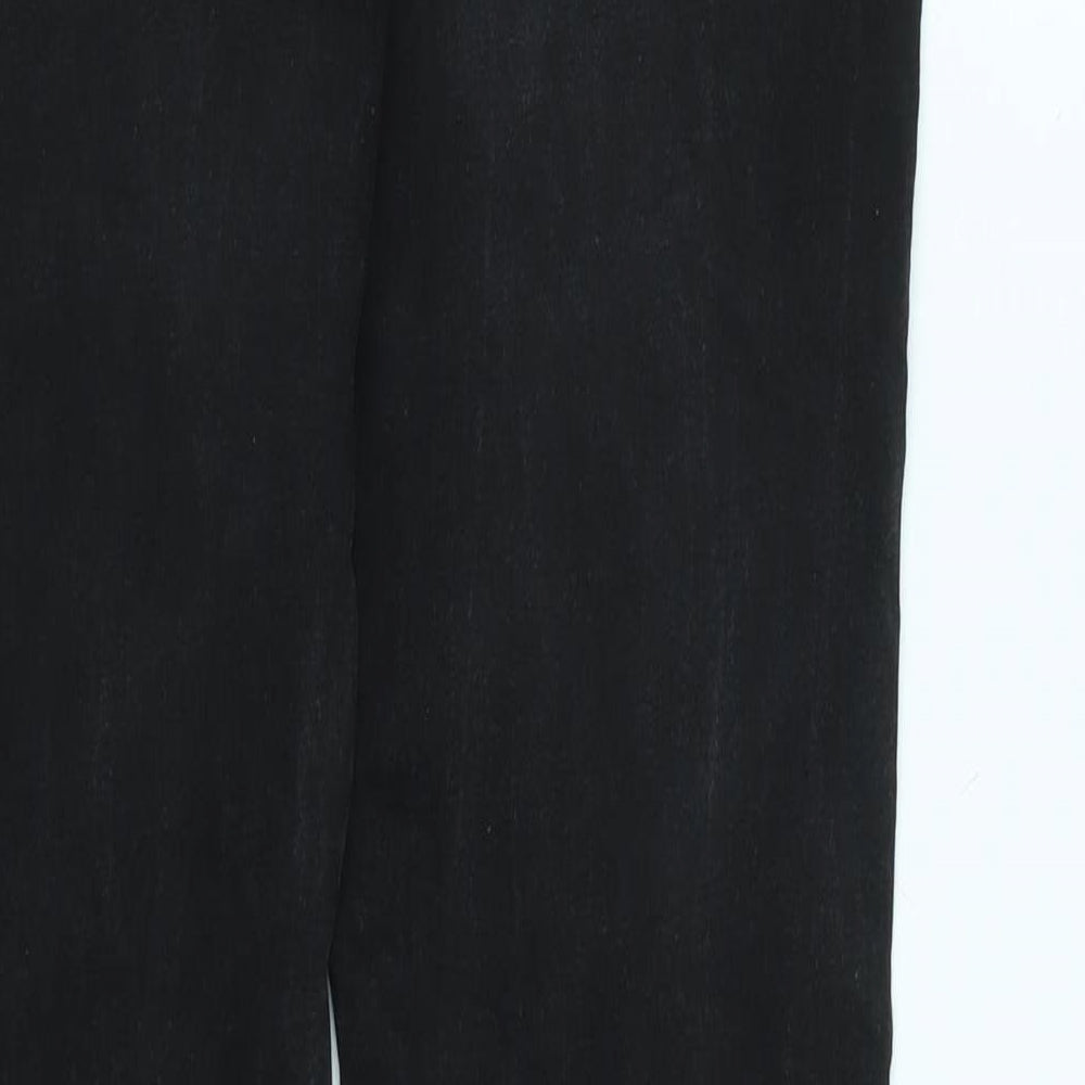 Nines Mens Black Cotton Straight Jeans Size 34 in L32 in Regular Zip