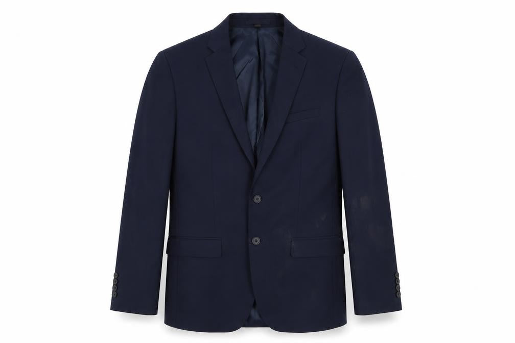 Marks and Spencer Mens Blue Polyester Jacket Suit Jacket Size 40 Regular