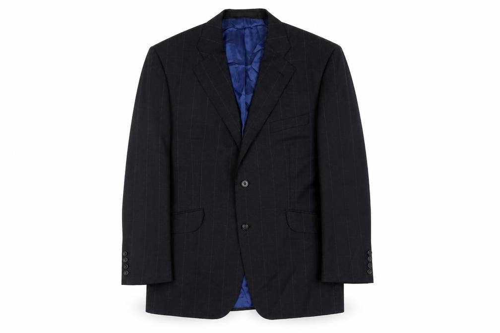 Marks and Spencer Mens Grey Check Wool Jacket Suit Jacket Size 44 Regular