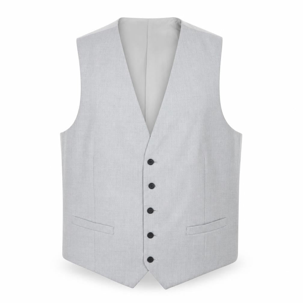 Marks and Spencer Mens Grey Polyester Jacket Suit Waistcoat Size 44 Regular