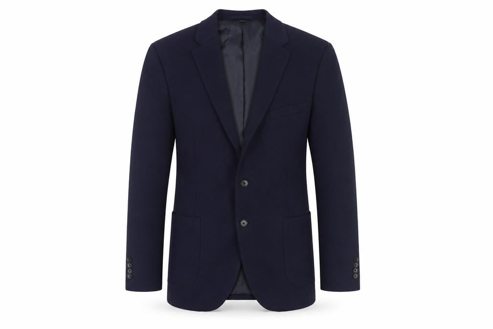 Marks and Spencer Mens Blue Polyester Jacket Blazer Size 42 Regular