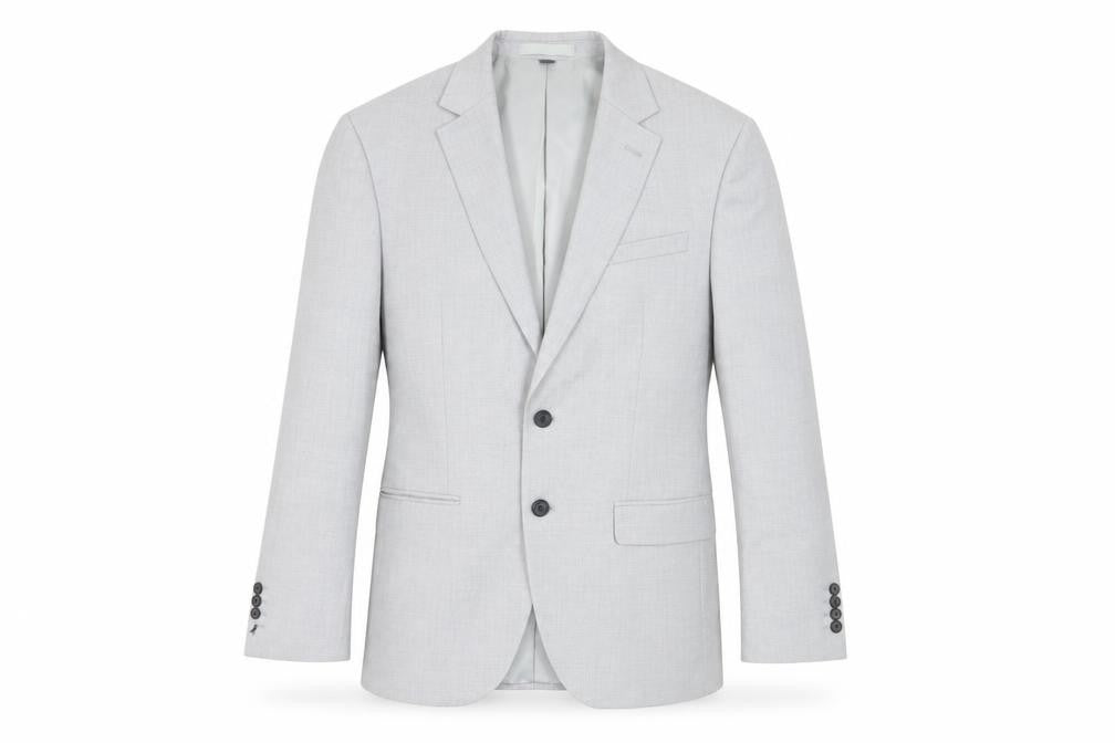 Marks and Spencer Mens Grey Polyester Jacket Suit Jacket Size 38 Regular