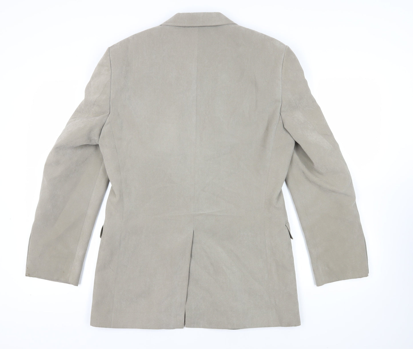 Marks and Spencer Mens Beige Polyester Jacket Blazer Size 38 Regular