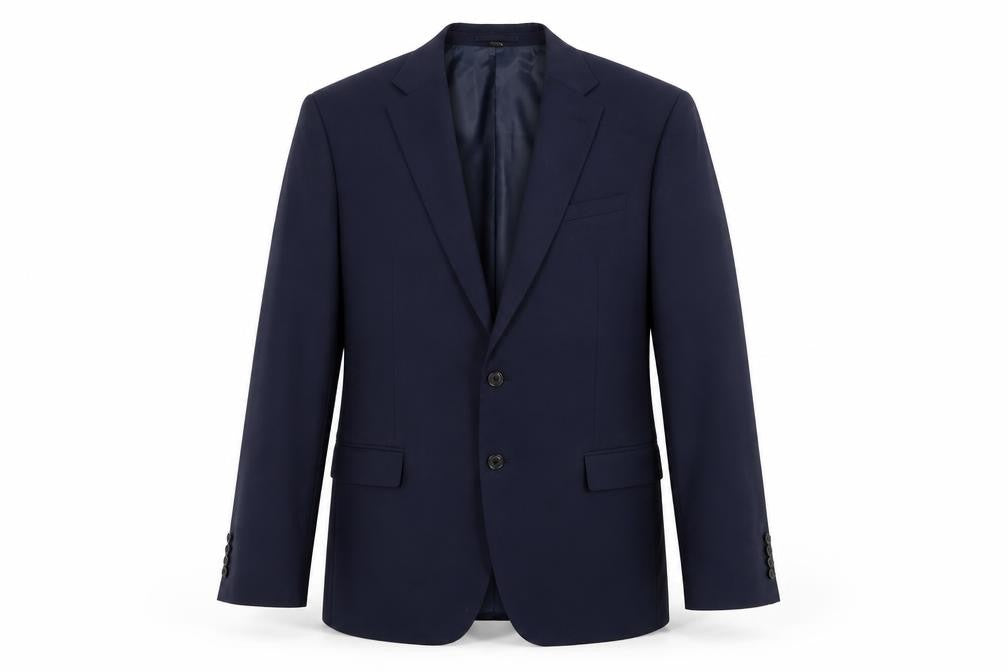 Marks and Spencer Mens Blue Polyester Jacket Suit Jacket Size 44 Regular