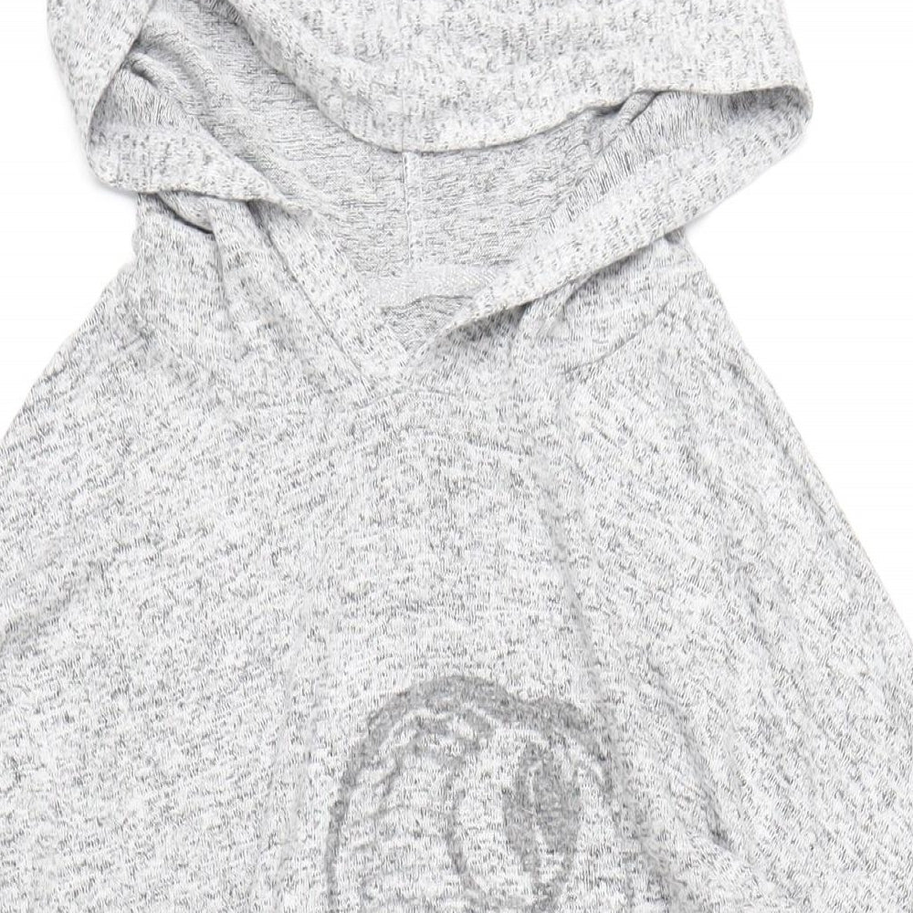 Disney Womens Grey Vinyl Pullover Hoodie Size 12 Pullover - Bambi Thumper