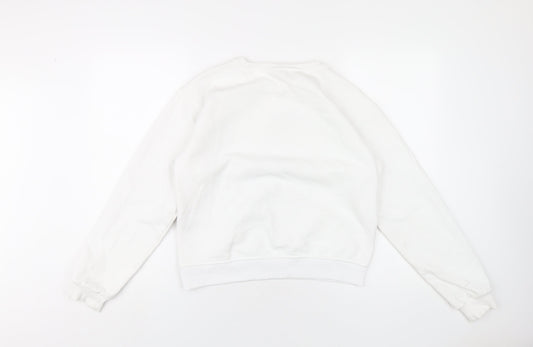 Netflix Girls White Polyester Pullover Sweatshirt Size 14-15 Years Pullover - Wednesday