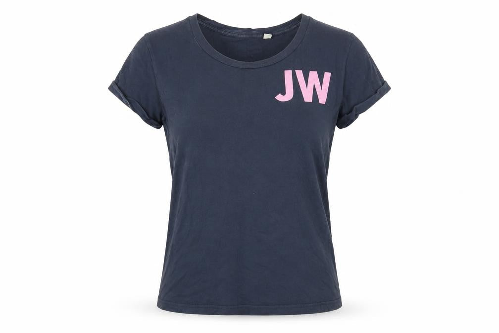 Womens UK Size 8 Jack Wills Blue Cotton T-Shirt