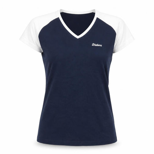 Womens UK Size 16 Diadora Blue Cotton T-Shirt
