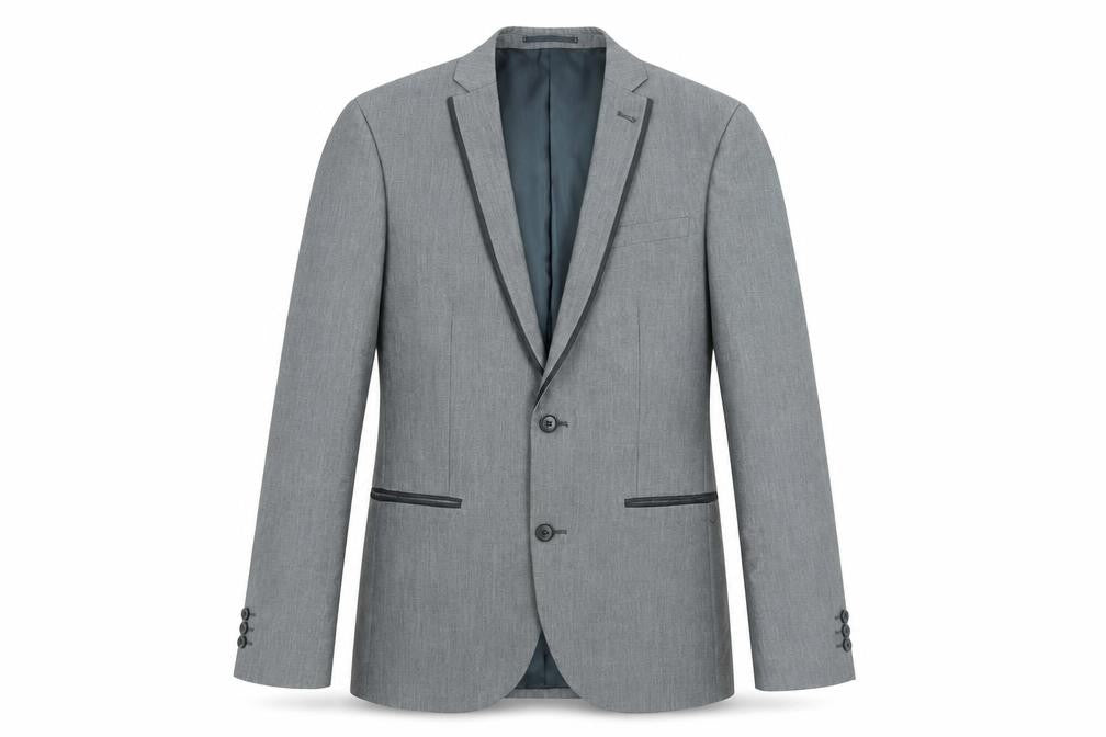 NEXT Mens Grey Polyester Jacket Suit Jacket Size 38 Regular