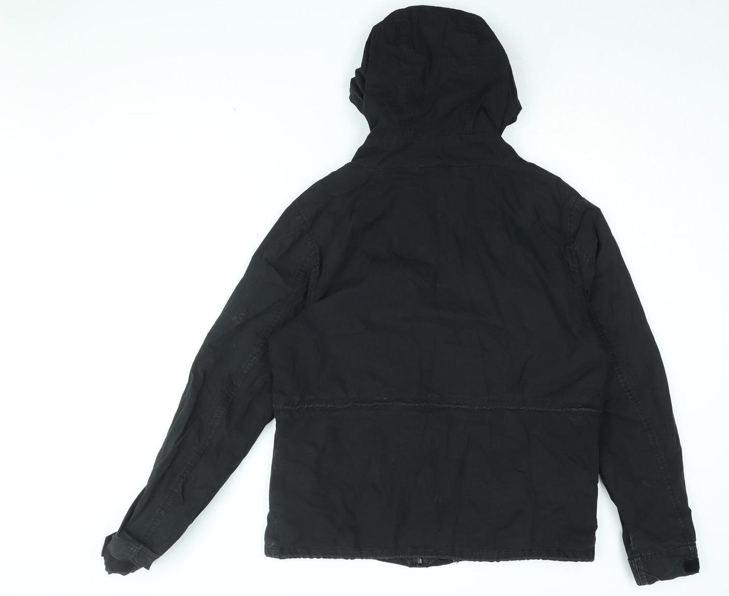 NEXT Mens Black Jacket Coat Size L Zip