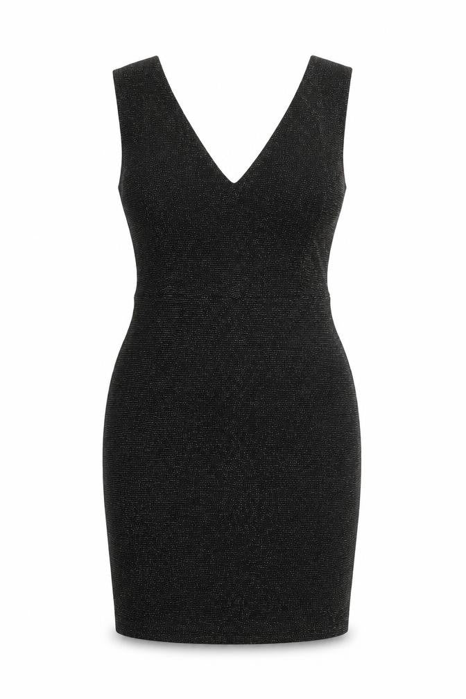New Look Womens Black Polyester Bodycon Size 16 V-Neck Pullover