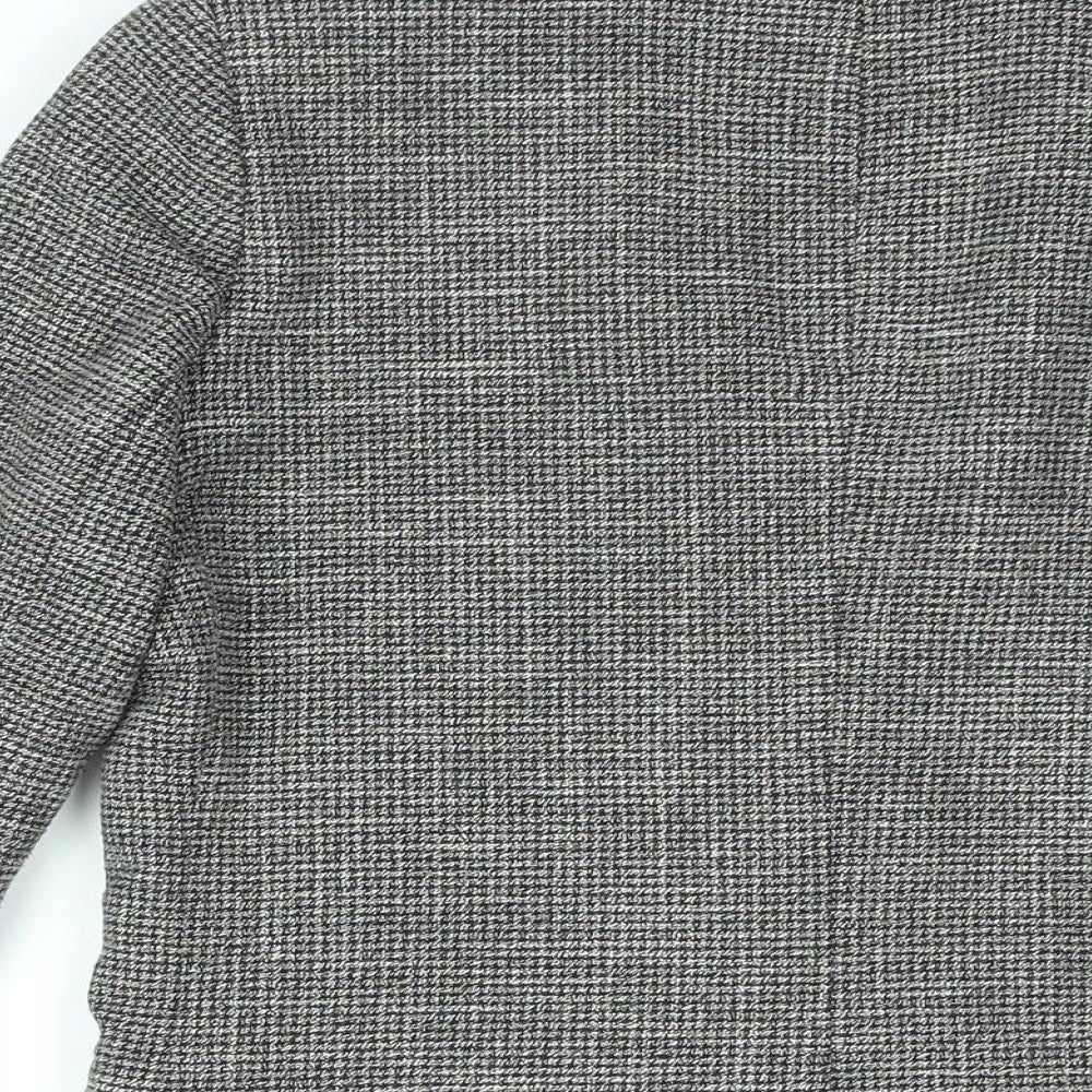 NEXT Womens Grey Jacket Blazer Size 6 Button
