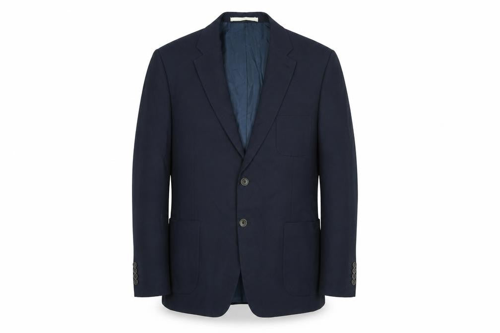 Marks and Spencer Mens Blue Polyester Jacket Suit Jacket Size 44 Regular