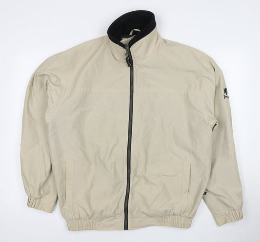 Pringle Mens Beige Bomber Jacket Jacket Size L Zip