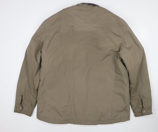 Atlantic Bay Mens Brown Jacket Size XL Zip