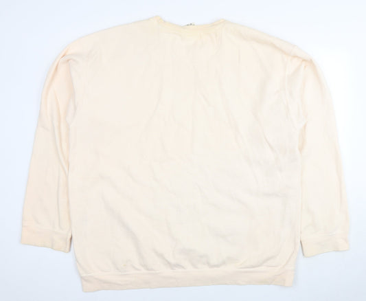 Comfort Colors Womens Ivory Cotton Pullover Sweatshirt Size XL Pullover - I promise you