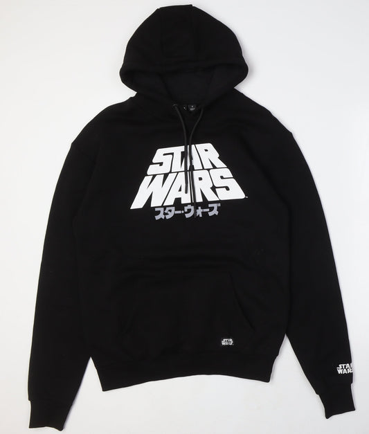 Star Wars Black Unisex Hoodie S Pullover Logo Print