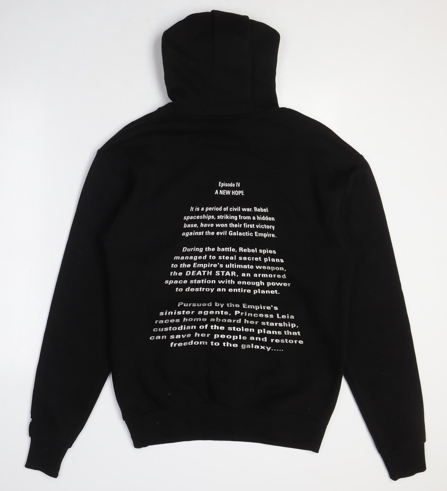 Star Wars Black Unisex Hoodie S Pullover Logo Print