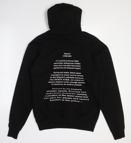 Star Wars Black Unisex Hoodie S Pullover Logo Print