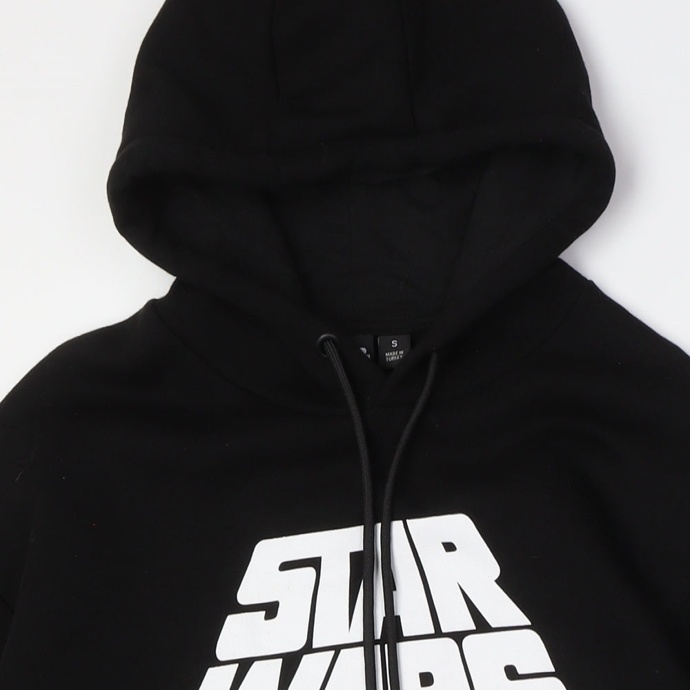 Star Wars Black Unisex Hoodie S Pullover Logo Print