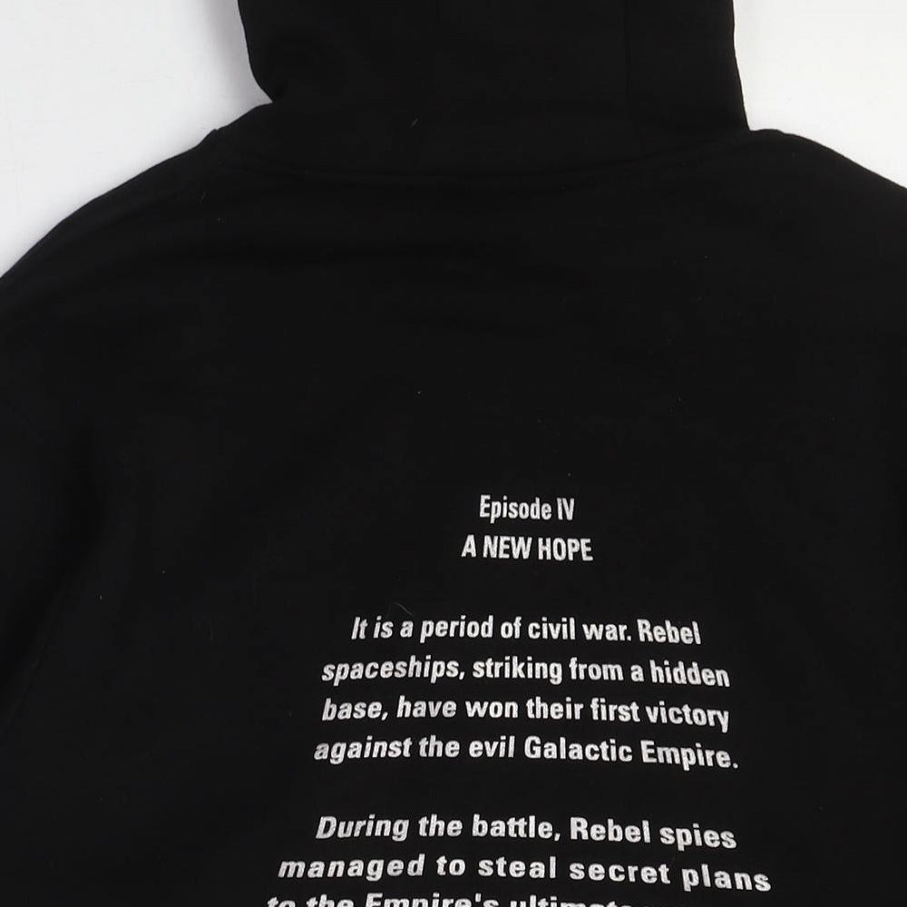 Star Wars Black Unisex Hoodie S Pullover Logo Print