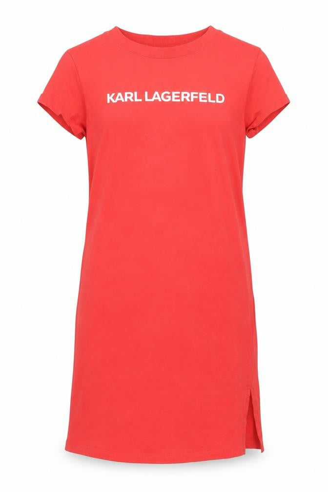Karl Lagerfeld Girls Red Solid 100% Cotton Top Nightshirt Size 8 Years Pullover - Karl Lagerfeld