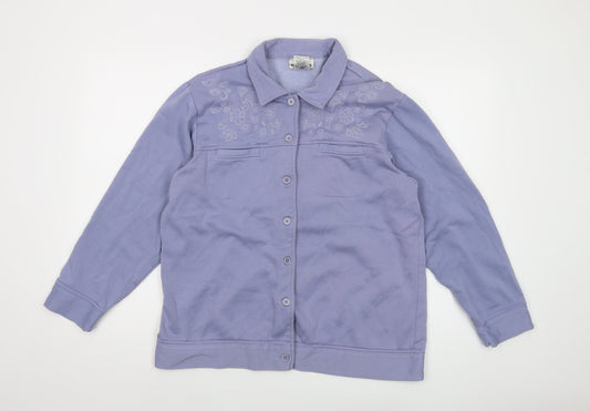 Miller's Womens Purple Jacket Size 16 Button