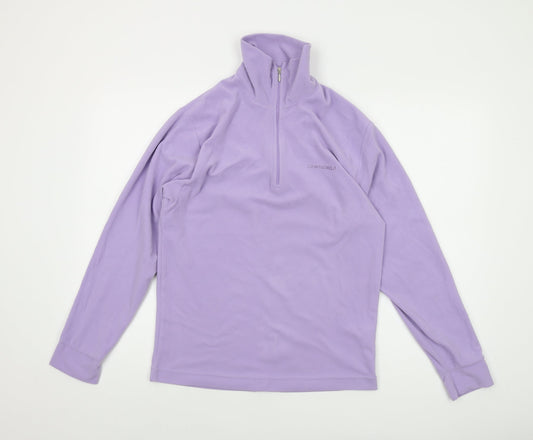 Campagnolo Womens Purple Polyester Pullover Sweatshirt Size S Zip