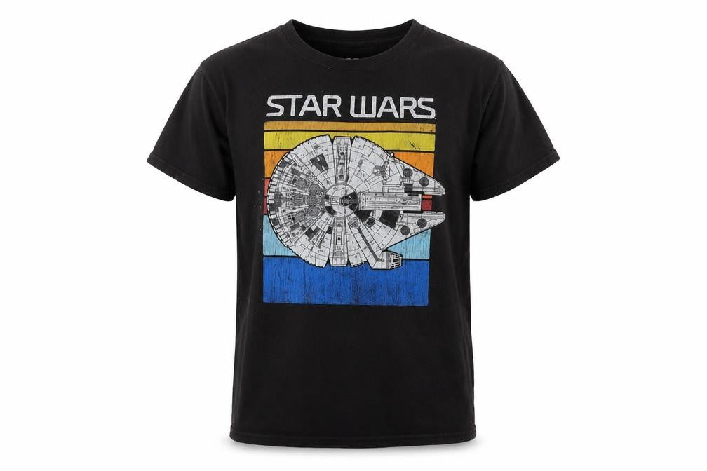 Mens UK Size S Star Wars Black  Cotton T-Shirt