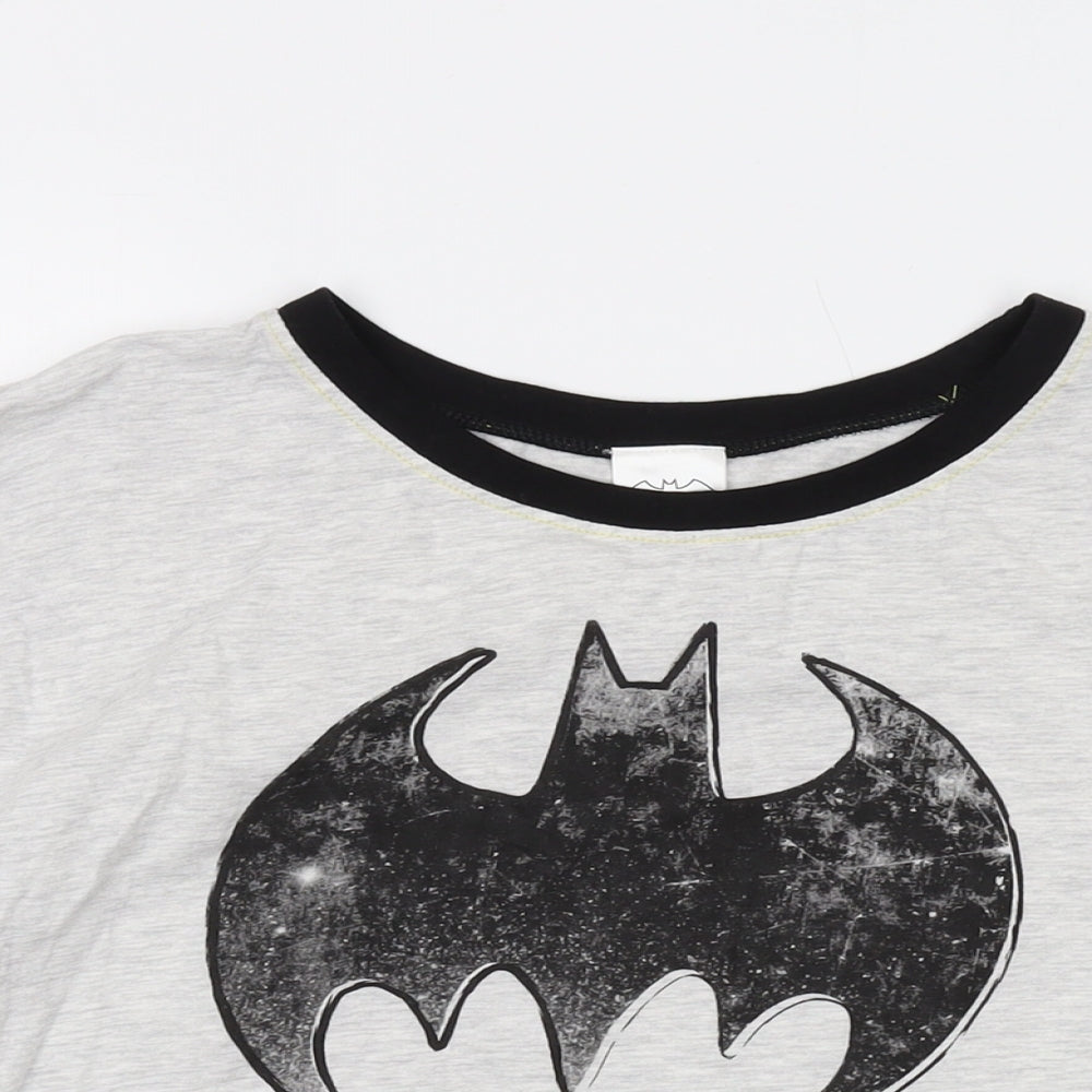Batgirl Womens Grey Cotton Basic T-Shirt Size 20 Crew Neck