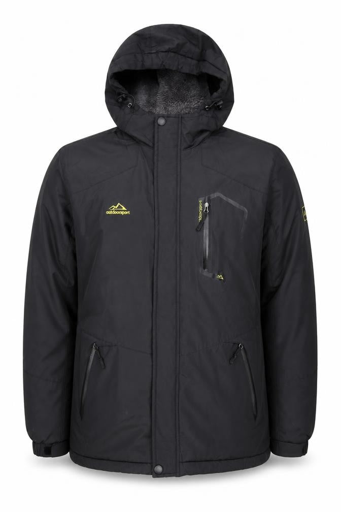 Outdoor Sport Mens Black Jacket Coat Size M Zip
