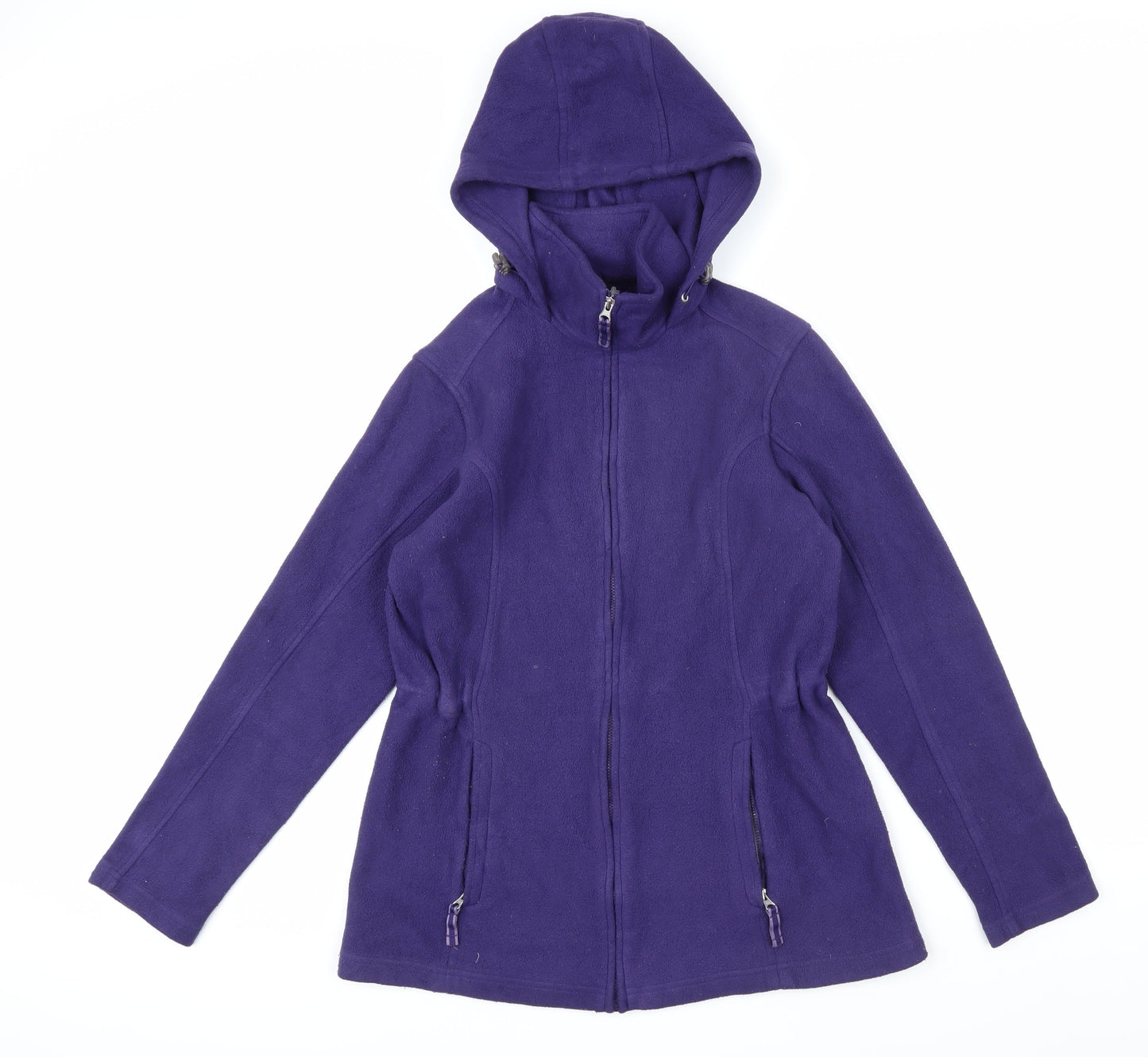 Lands' End Womens Purple Jacket Coat Size S Zip