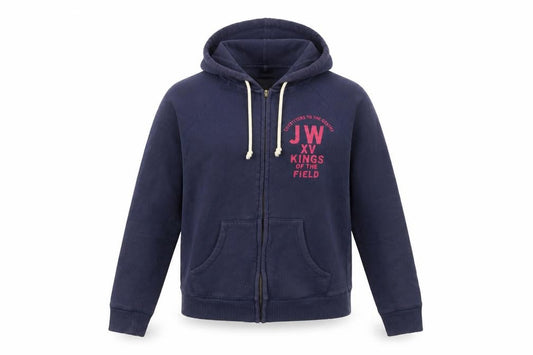 Womens UK 8 Regular Jack Wills Blue Full Zip Hoodie