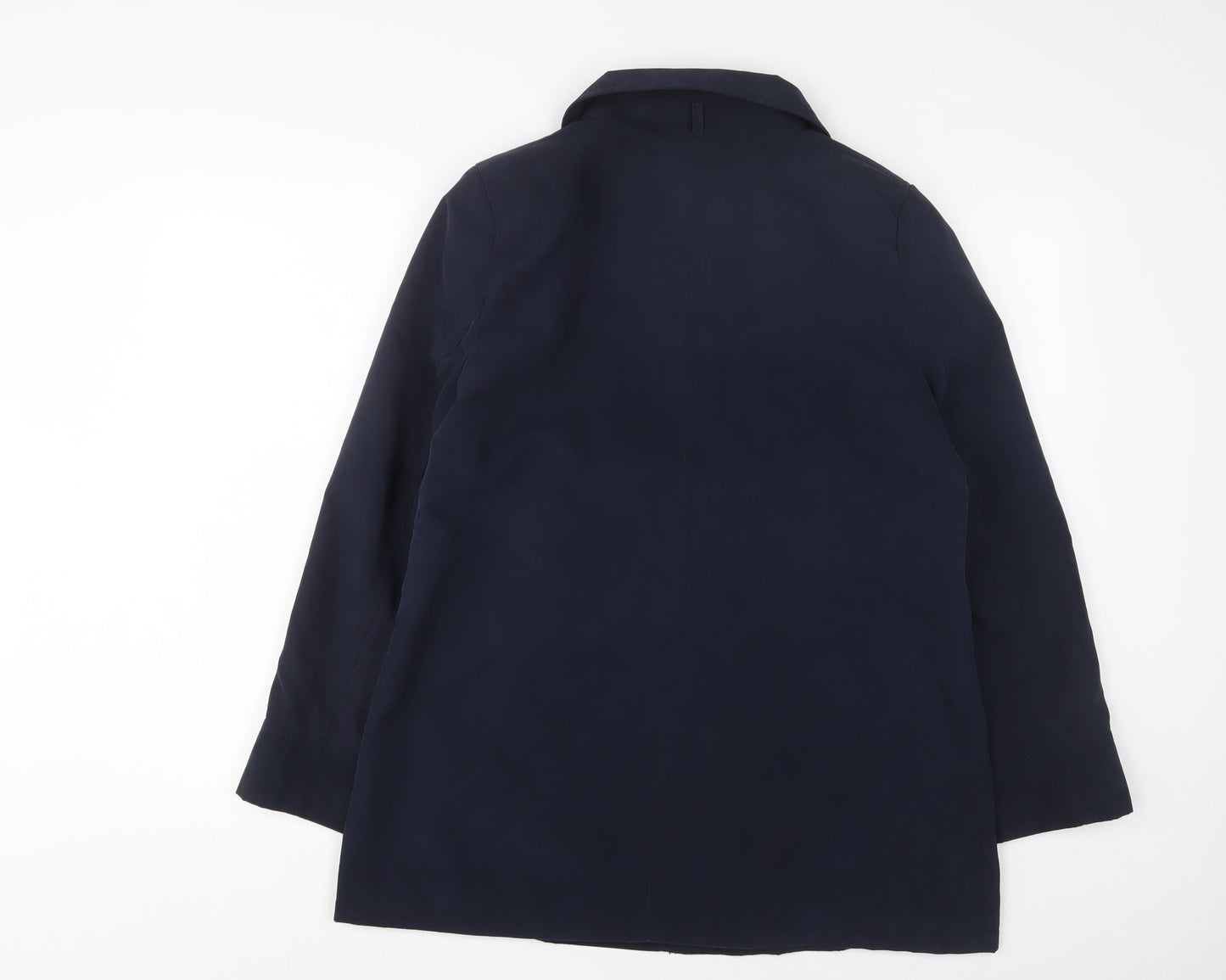 EWM Womens Blue Jacket Size 12 Snap - Pockets
