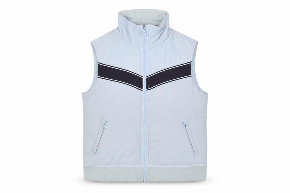 Maine New England Womens Blue Gilet Jacket Size 12 Zip - Zip Pockets