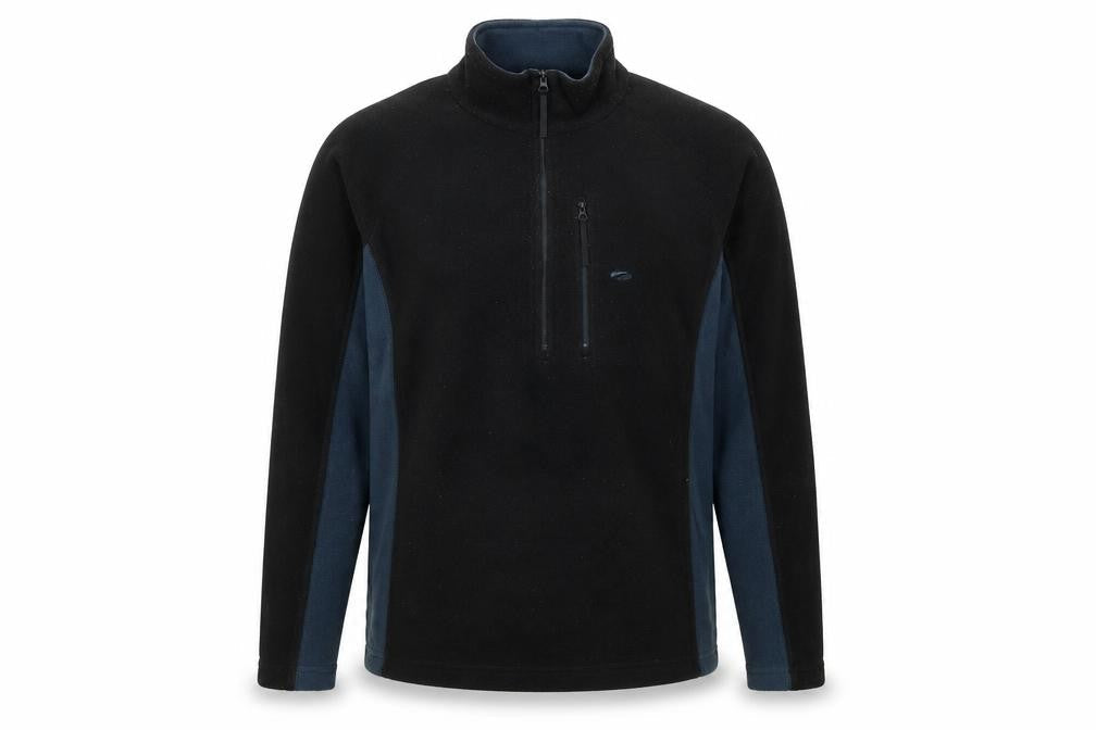 Mens UK S Regular Mountain Lake Black Pullover Sweatshirt