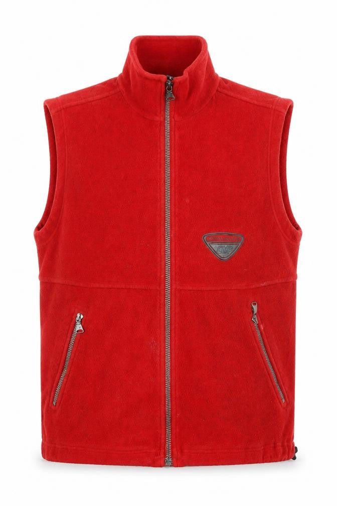 Campagnold Mens Red Gilet Waistcoat Size M Zip - Logo