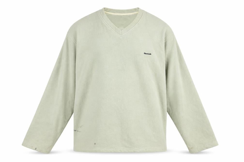 Mens UK M Regular Reebok Beige Pullover Sweatshirt
