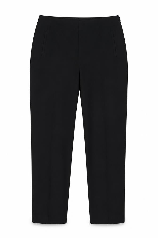 Lakeland Womens Black Polyester Trousers Size 14 L29.5 in Regular Zip