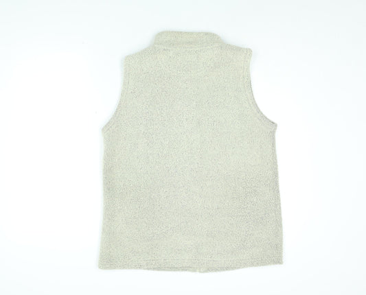 EWM Womens Beige Gilet Jacket Size 14 Zip - Size 14-16