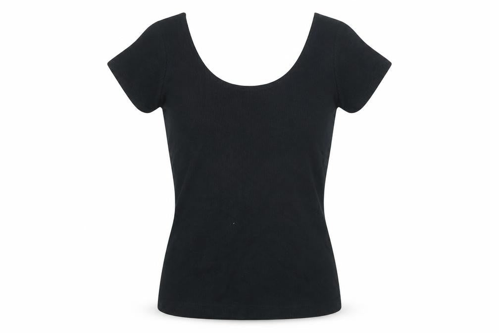 Womens UK Size S Gap Black Cotton T-Shirt