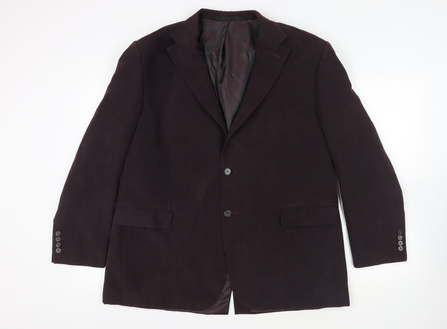 Marks and Spencer Mens Purple Polyester Jacket Blazer Size 46 Regular