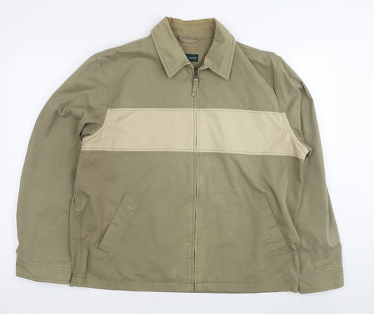 Racing Green Mens Brown Bomber Jacket Jacket Size L Zip