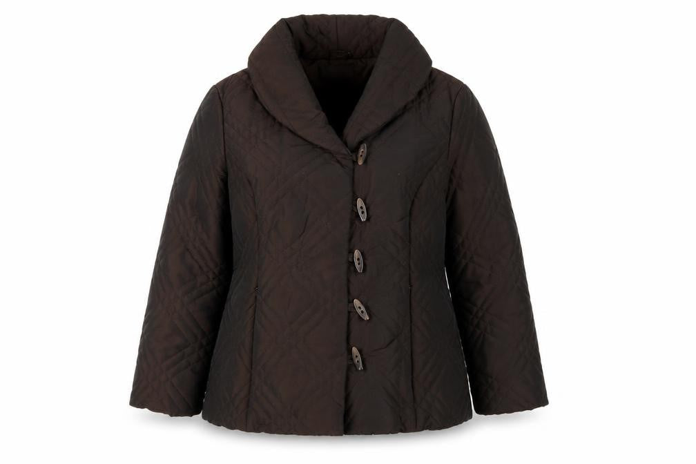 Alex & Co. Brown Quilted Jacket Size 14