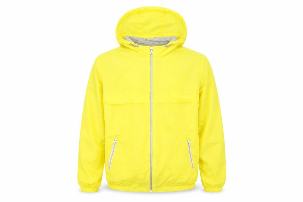 Front view of Yellow Marks & Spencer Hooded Windbreaker Jacket 13-14