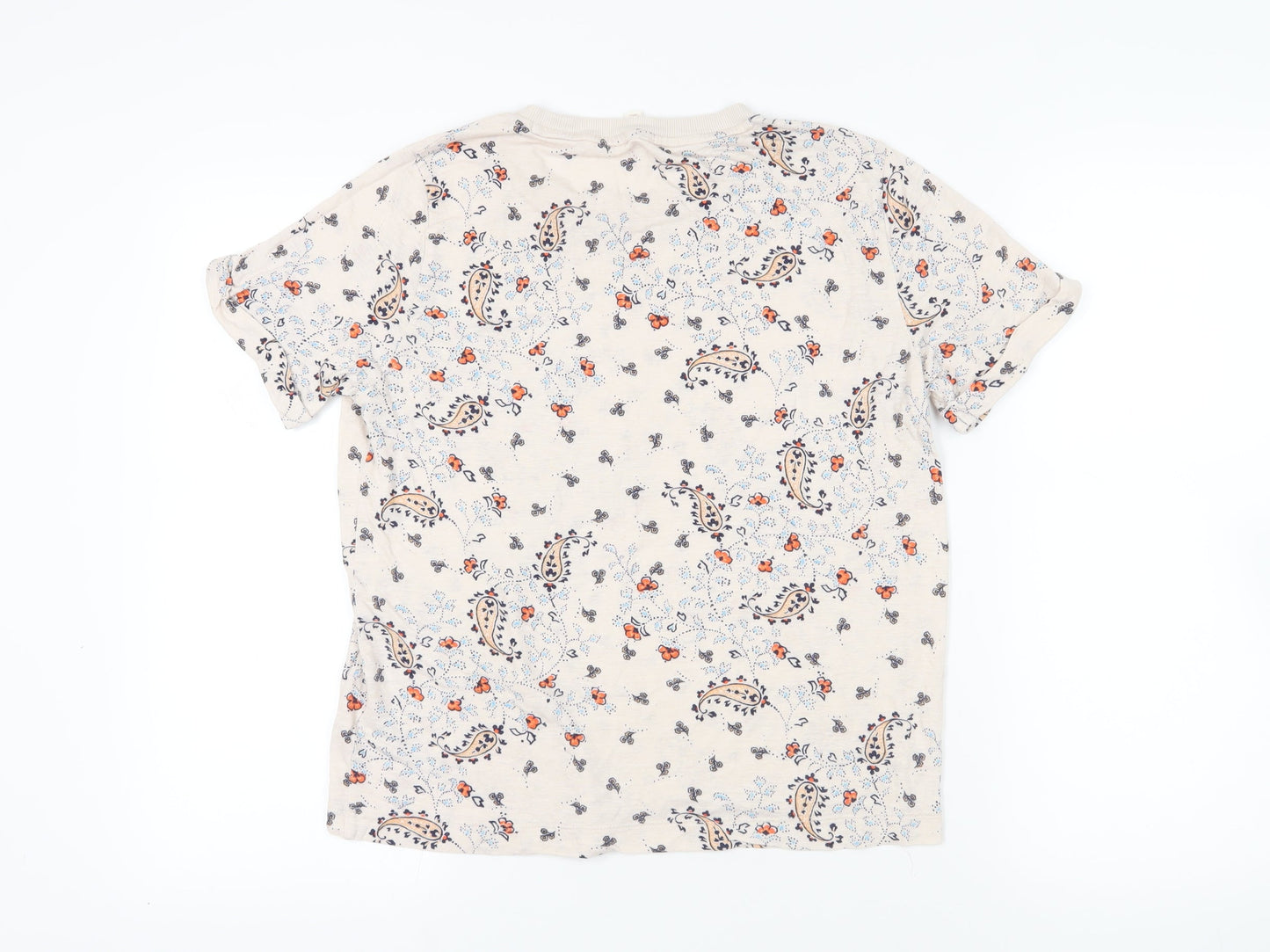 Marks and Spencer Beige Floral T-Shirt Size 10