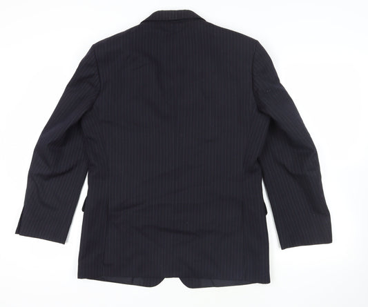 Marks and Spencer Navy Pinstripe Blazer, Size 40