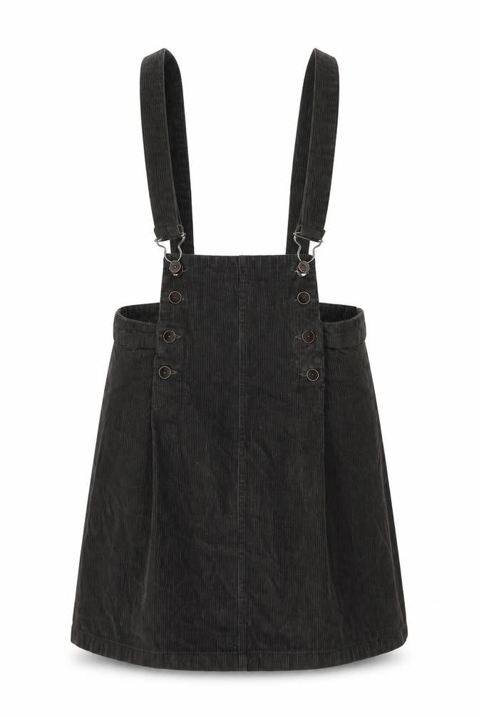 Attr Attivo Womens Green Cotton A-Line Skirt Size S Button