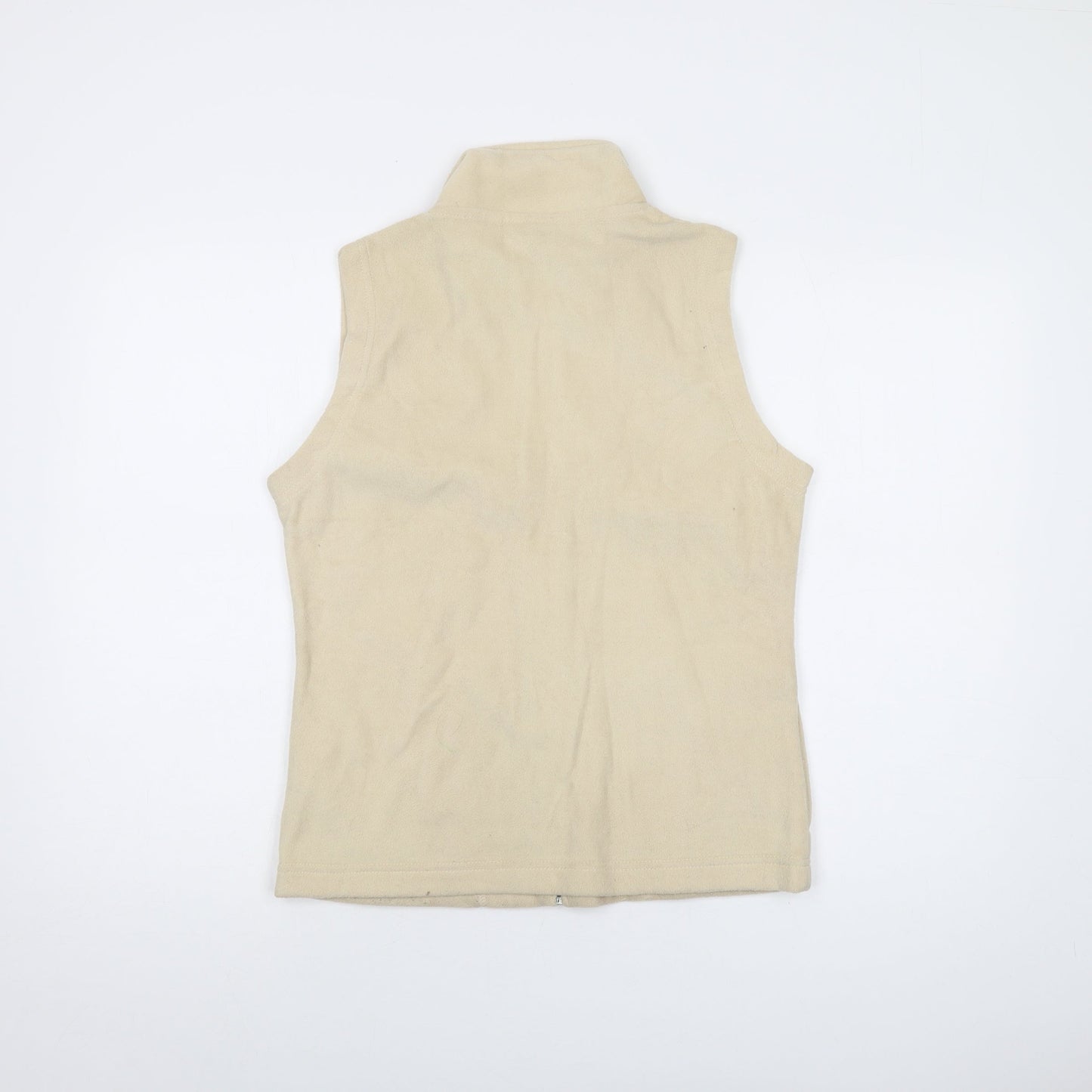 EWM Womens Beige Jacket Waistcoat Size 10 Zip
