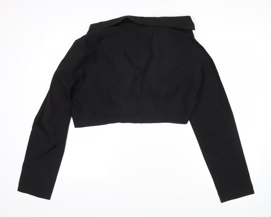 PRETTYLITTLETHING Womens Black Jacket Size 14